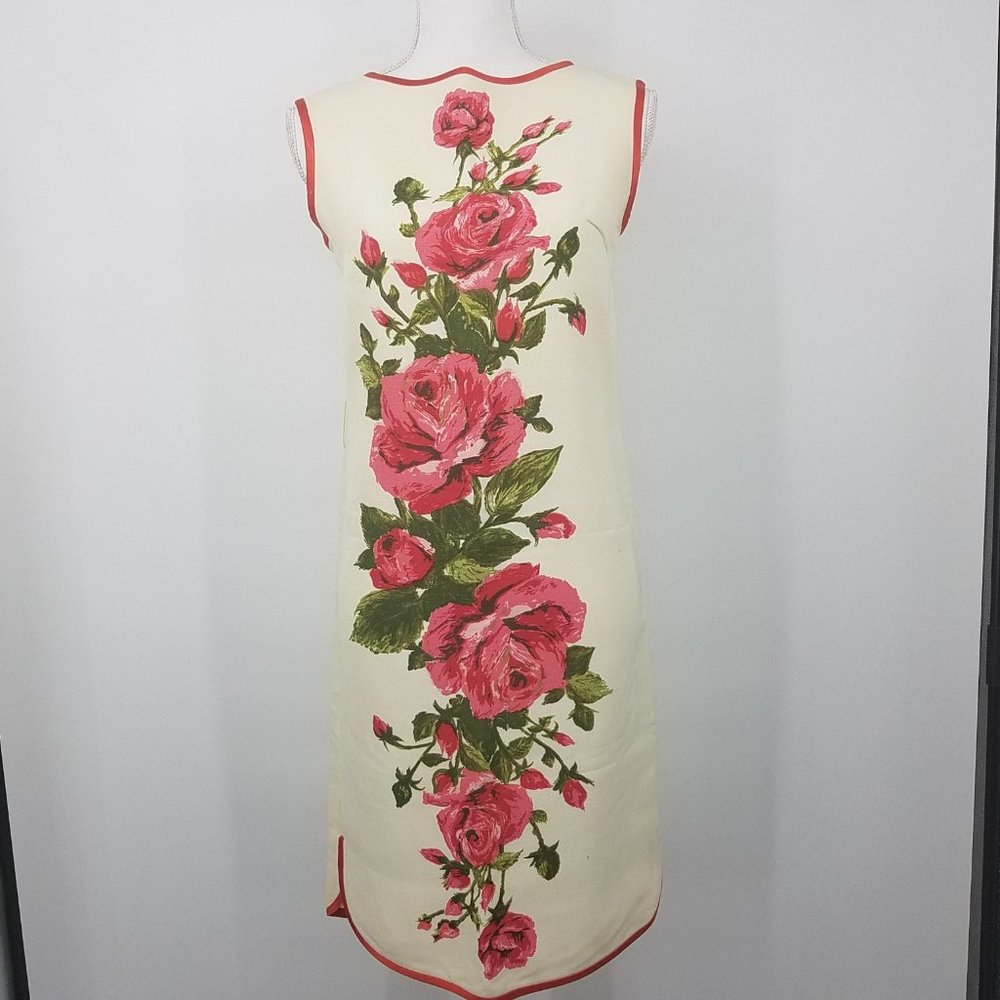 {Vintage} 60s Sheath Dress - Floral Roses